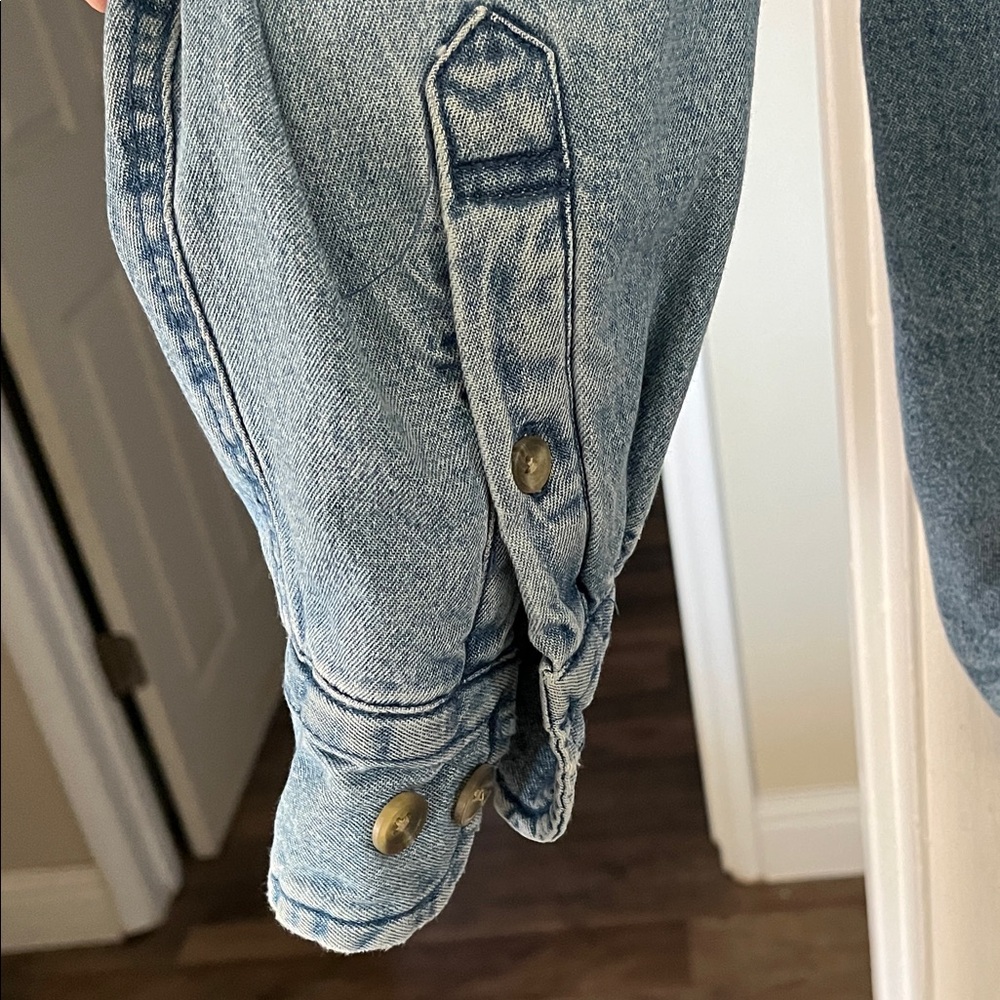 Basic Editions Light Blue Casual Jacket - image 4